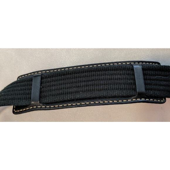 Coach Hampton Signature Swingpack Crossbody Black Canvas Python Patent Leather - Picture 6 of 10